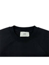 Small Heart Logo Sweatshirt Black - AMI - BALAAN 6