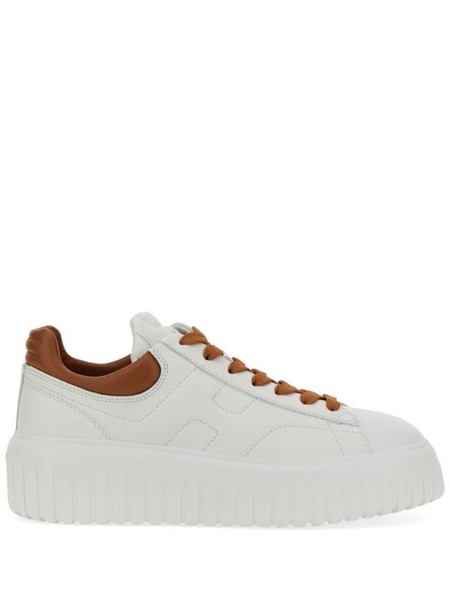 Platform Leather Low Top Sneakers White - HOGAN - BALAAN 4