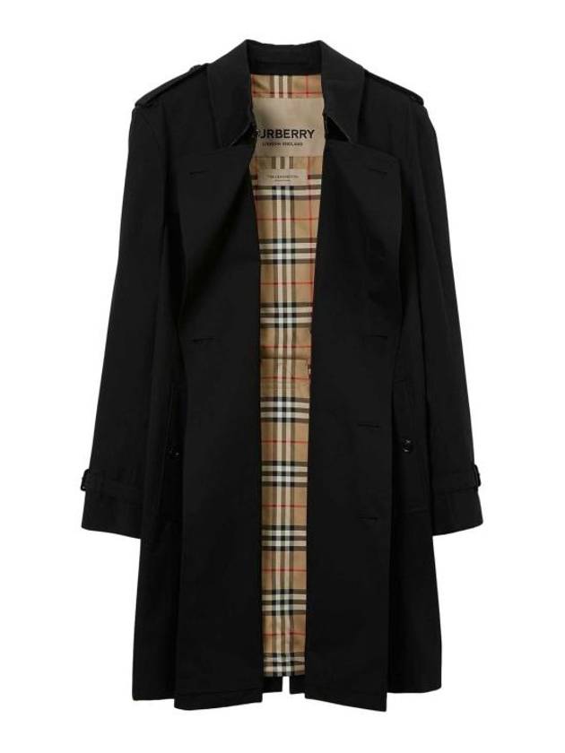 Kensington Heritage Trench Coat Black - BURBERRY - BALAAN 3