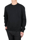 Men's Logo Patch Cotton Sweatshirt Black - TEN C - BALAAN 2