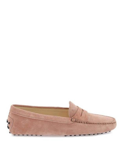 Gommino Suede Driving Shoes Pink - TOD'S - BALAAN 2