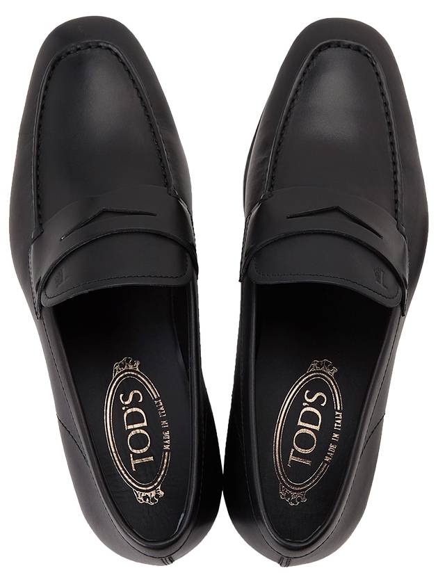 Men's Penny Leather Loafers Black - TOD'S - BALAAN 3