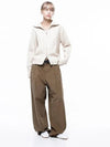 Four Woman Women s M243PT01BRW Corduroy One Tuck Wide Pants Brown - CHANCE'S NOI - BALAAN 3