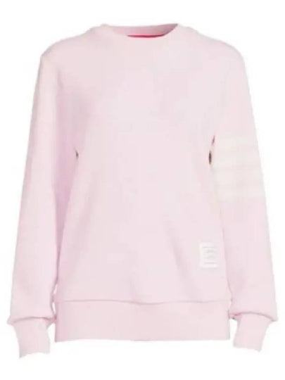 4-Bar Striped Waffle Wool Cashmere Pullover Knit Top Light Pink - THOM BROWNE - BALAAN 2