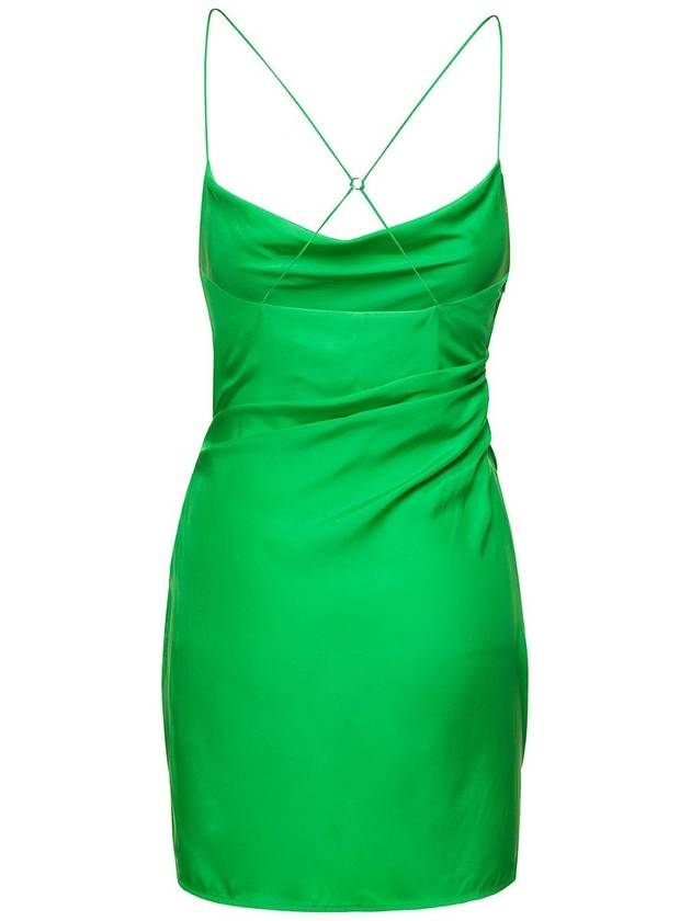 Gauge81 Green Silk Mini Dress - GAUGE81 - BALAAN 2