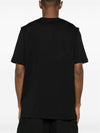 Logo Print Cotton Short Sleeve T-shirt Black - MSGM - BALAAN 6