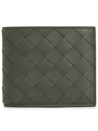 Intrecciato Half Wallet Green - BOTTEGA VENETA - BALAAN 1