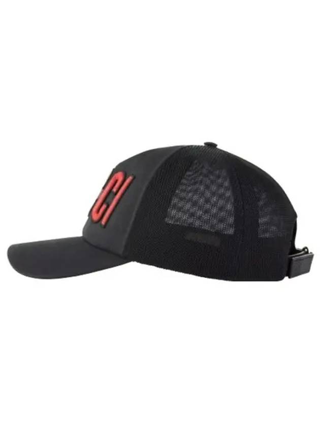 Embroider Logo Mesh Back Ball Cap Black - GUCCI - BALAAN 3