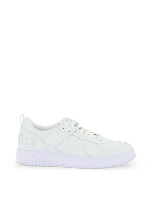 Embossed Logo Low Top Sneakers White - HUGO BOSS - BALAAN 1