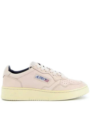 Women's Medalist Goatskin Low Top Sneakers Ivory - AUTRY - BALAAN 1