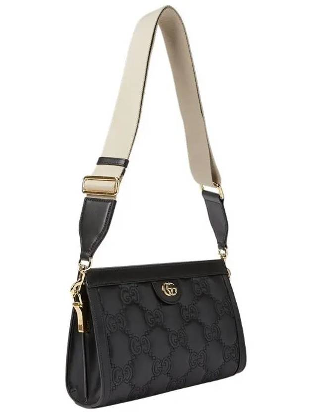 Women's GG Matelasse Leather Small Shoulder Bag Black - GUCCI - BALAAN 5