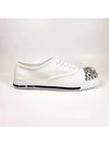 Jewelry Toe Cap Sneakers White - MIU MIU - BALAAN.