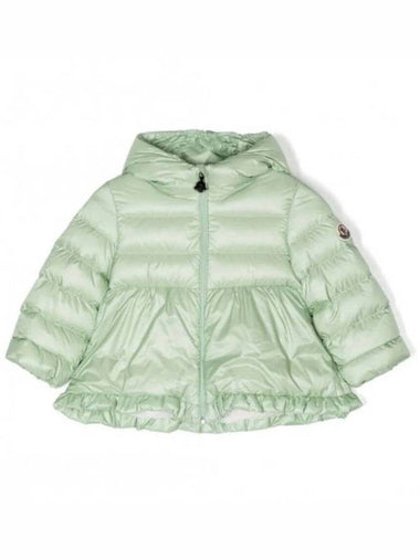 Moncler Girls Logo-Patch Ruffled Jacket, Size 2 - MONCLER - BALAAN 1