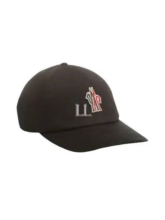 Grenoble Logo Patch Ball Cap Black - MONCLER - BALAAN 2