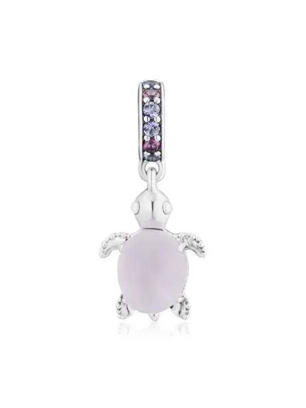 Murano Glass Sea Turtle Dangle Bracelet Charm Pink - PANDORA - BALAAN 2