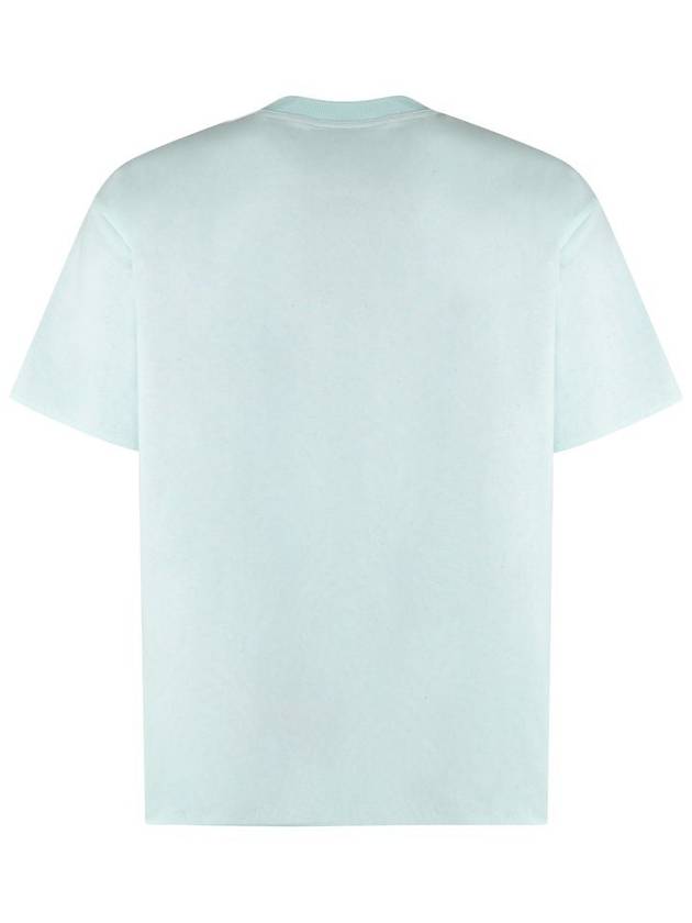 Long Sleeve T-Shirt 744998V16E04602 PALE TURQUOISE NAVY - BOTTEGA VENETA - BALAAN 3