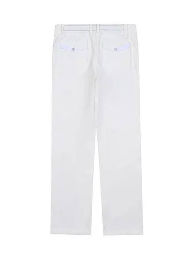 Women s double weave semi bootcut 10 pants 5004LXWN IVORY - BLACK&WHITE - BALAAN 3