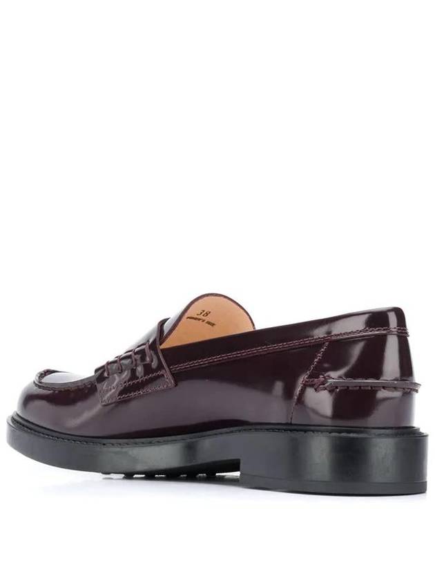 Women's Patent Leather Penny Loafers Burgundy - TOD'S - BALAAN 4