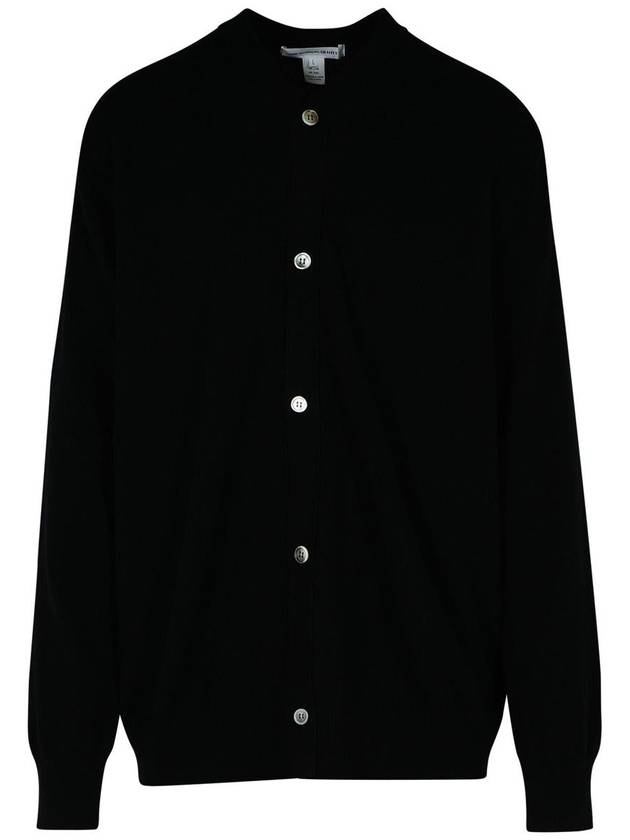 Comme Des Garçons Black Wool Cardigan - COMME DES GARCONS - BALAAN 1