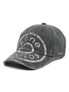 Logo Print Cotton Ball Cap Black - ACNE STUDIOS - BALAAN 1