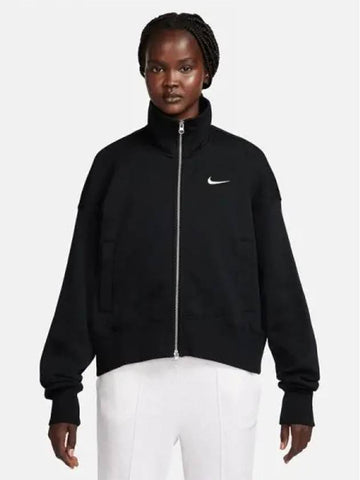 Women s Sportswear Phoenix Fleece Overseas Track Jacket 010 - NIKE - BALAAN 1