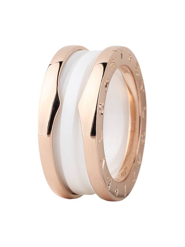 347021 Pink gold B Zero1 ceramic 2 band ring No 49 Department store warranty 34190 5 - BVLGARI - BALAAN 1