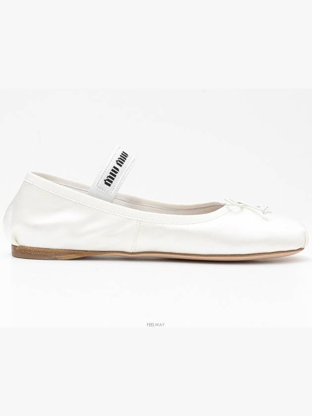 Satin Ballerinas White - MIU MIU - BALAAN 4