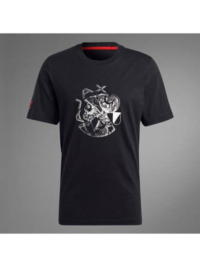 Ajax Amsterdam Og Graphic Short Sleeve T-Shirt Black - ADIDAS - BALAAN 2