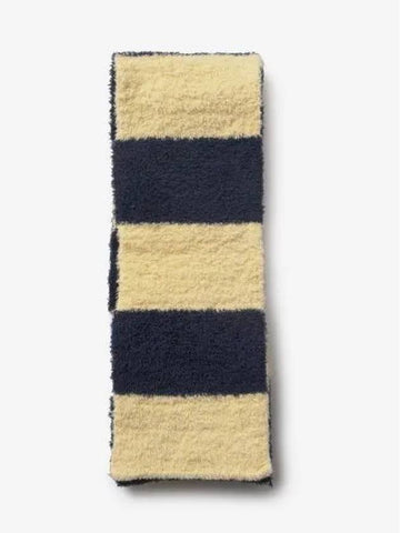 Fluffy Knit Muffler Light Yellow Navy MACCWSAC0047280 - SUNNEI - BALAAN 1