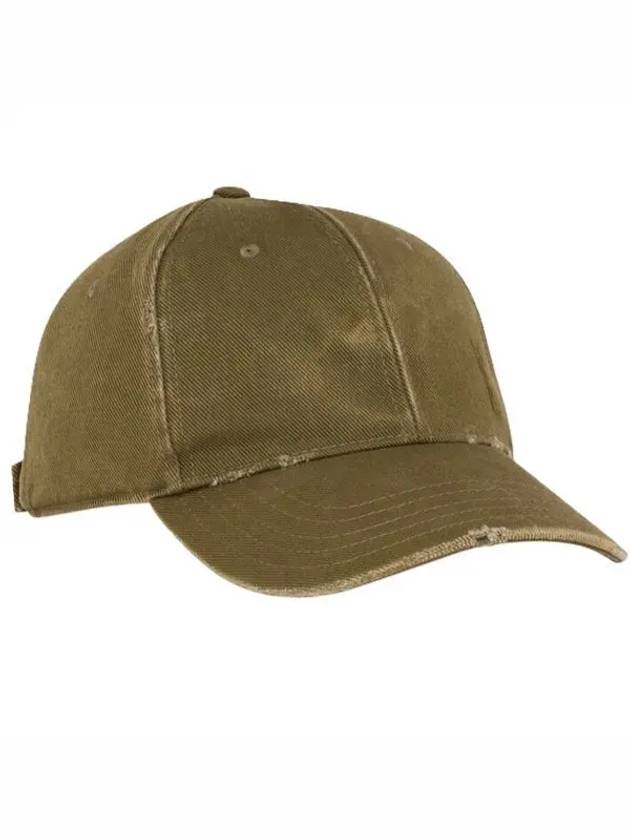 Cassandre Cotton Ball Cap Olive - SAINT LAURENT - BALAAN 2