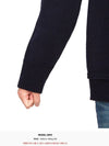 Men's 4 Stitch Elbow Patch Knit Top Navy - MAISON MARGIELA - BALAAN 11