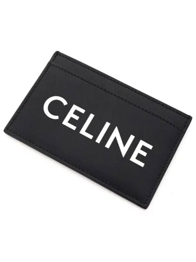 Lettering Logo Printing Card Wallet Black - CELINE - BALAAN 4