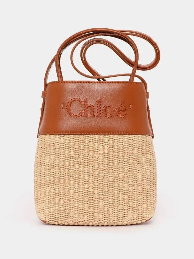 Raffia Leather Micro Tote Bag Beige - CHLOE - BALAAN 4