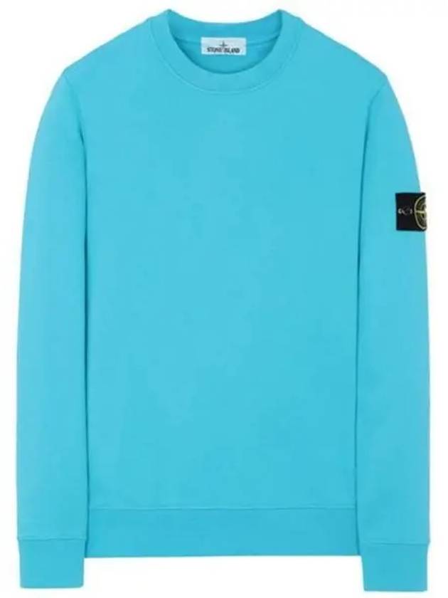 Men's Wappen Patch Sweatshirt Sky Blue - STONE ISLAND - BALAAN 2