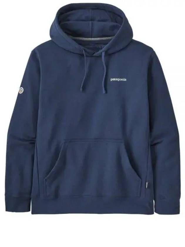 Fitz Roy Icon Uprisal Fleece Hoodie Lagom Blue - PATAGONIA - BALAAN 2