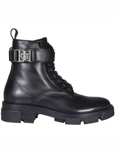 4G Terra Leather Ankle Boots Black - GIVENCHY - BALAAN 1