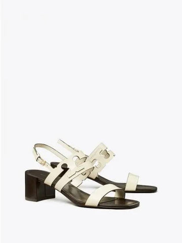 Cage heel sandals 50mm light cream domestic product - TORY BURCH - BALAAN 1