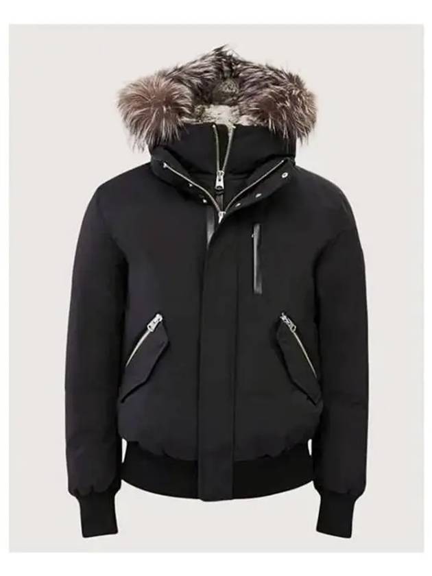 Dixon Nordic Tech Down Silver Fur Bomber Jacket Black - MACKAGE - BALAAN 2