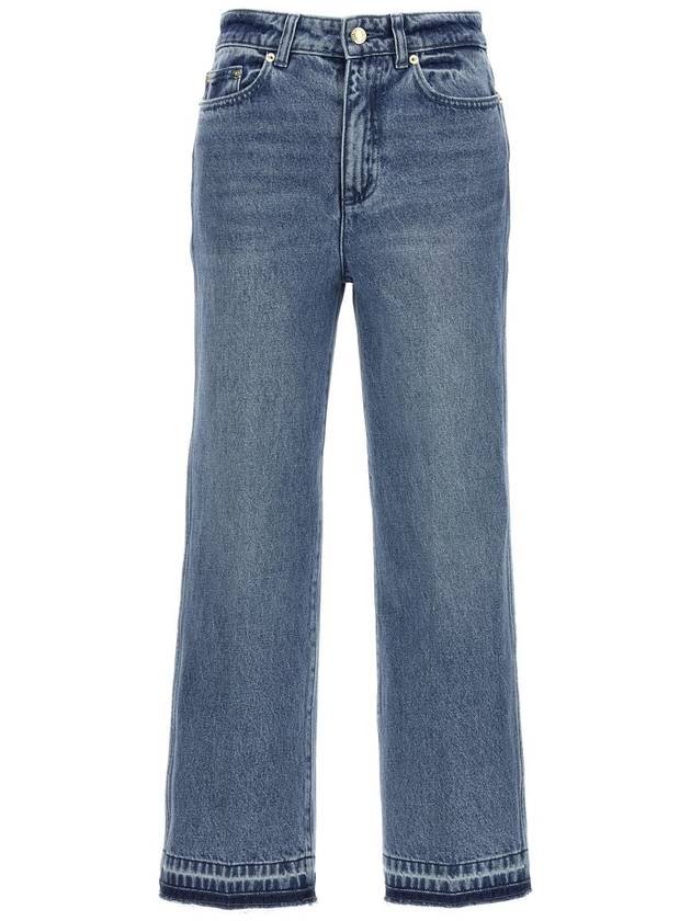 Denim Straight Pants MF39048FAU906 Light Blue - MICHAEL KORS - BALAAN 2