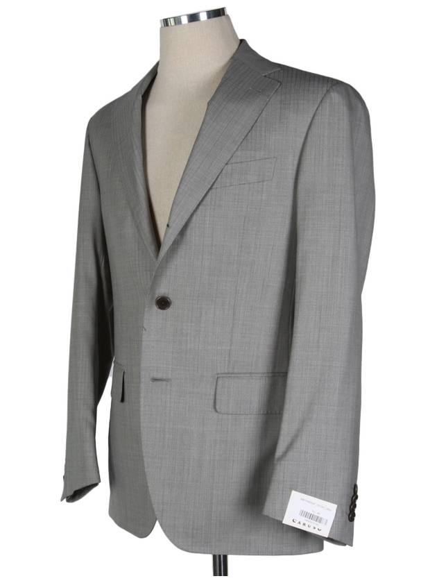 MB1PM302F Gray Striped Suit - CARUSO - BALAAN 3