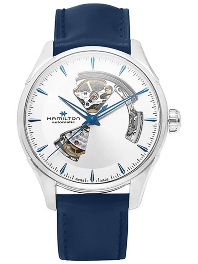 Jazzmaster Open Heart Auto Watch Navy - HAMILTON - BALAAN 5