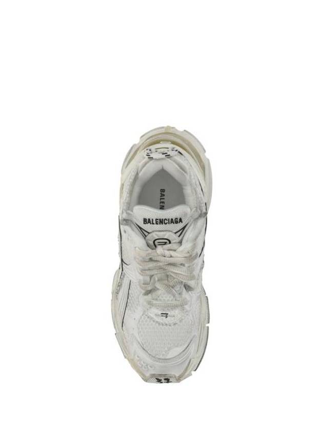 Runner Embroidered Logo Low Top Sneakers White - BALENCIAGA - BALAAN 5