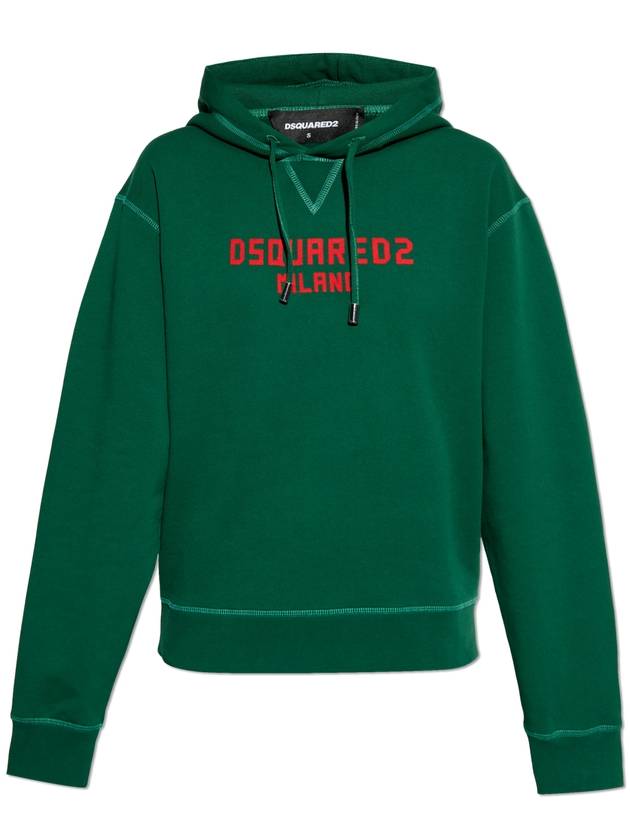 Dsquared2 Sweatshirt With Logo, Women's, Green - DSQUARED2 - BALAAN 1