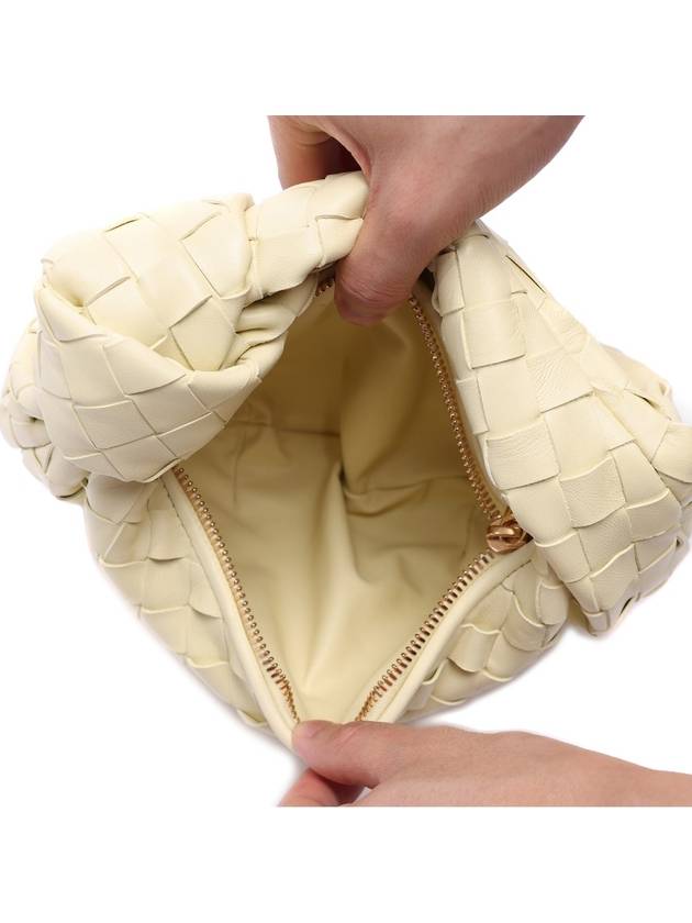 Jodie Intrecciato Small Tote Bag Ice Cream - BOTTEGA VENETA - BALAAN 7