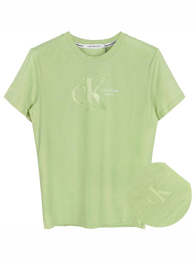 Dynamic Short Sleeve T-Shirt Green - CALVIN KLEIN - BALAAN 2