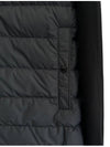 Padded Cotton Zip-Up Cardigan Black - MONCLER - BALAAN 5