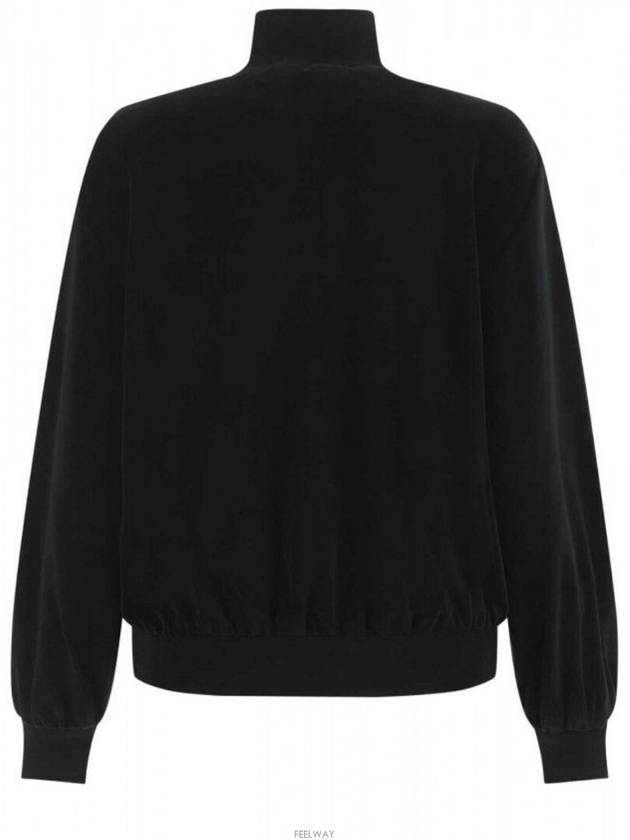 Triangle Logo High Neck Zip Up Jacket Black - PRADA - BALAAN 3