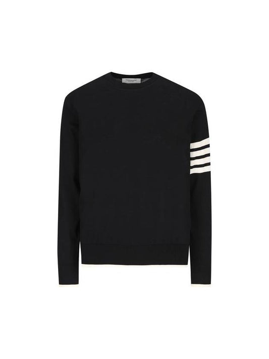 4-Bar Knit Top Black - THOM BROWNE - BALAAN 1