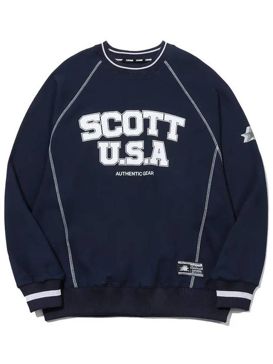 Scott USA Sweatshirt Navy - CRUMP - BALAAN 1