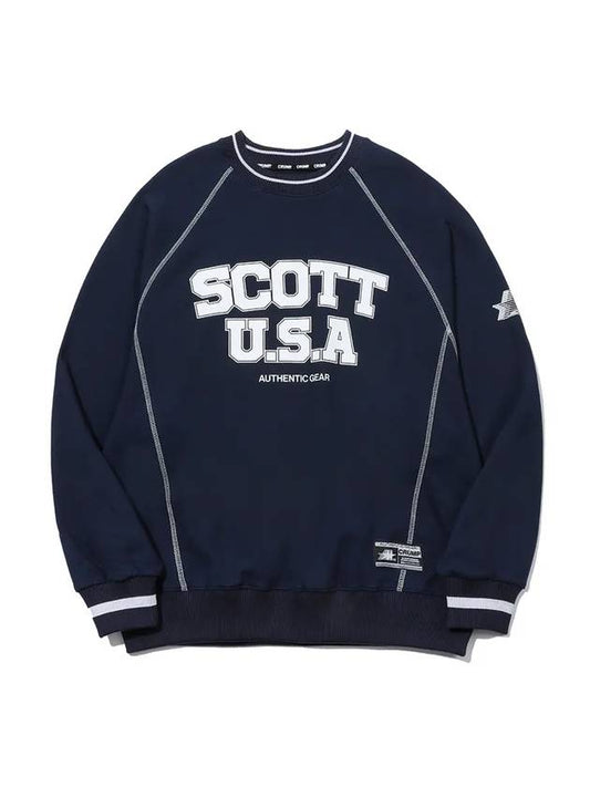 Scott USA Sweatshirt Navy - CRUMP - BALAAN 1